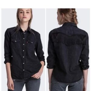 Levi’s Denim Fringe western button up